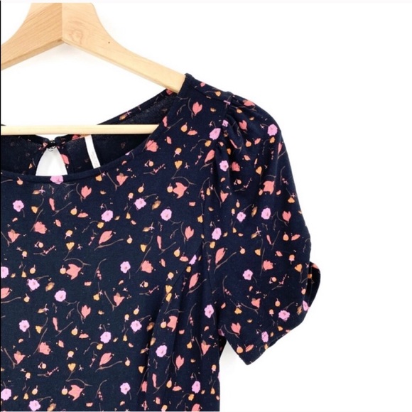 NWOT FREE PEOPLE floral puff sleeve midi dress - Picture 13 of 16